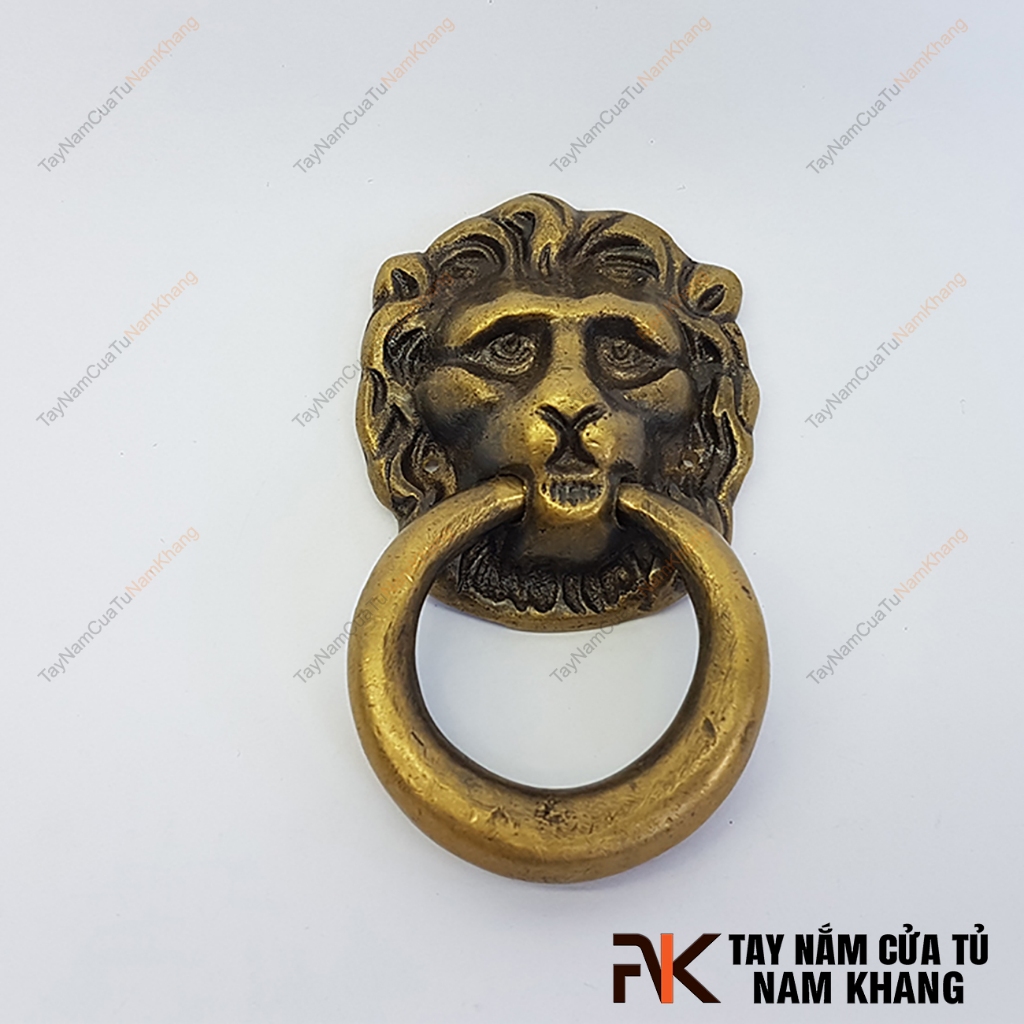 Núm đồng đầu sư tử NKD042 (Màu Đồng Cổ)