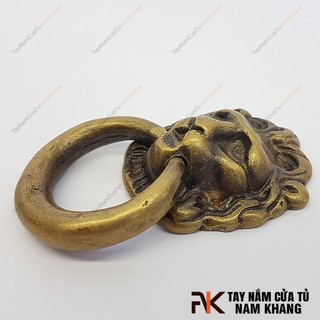 Núm đồng đầu sư tử NKD042 (Màu Đồng Cổ)