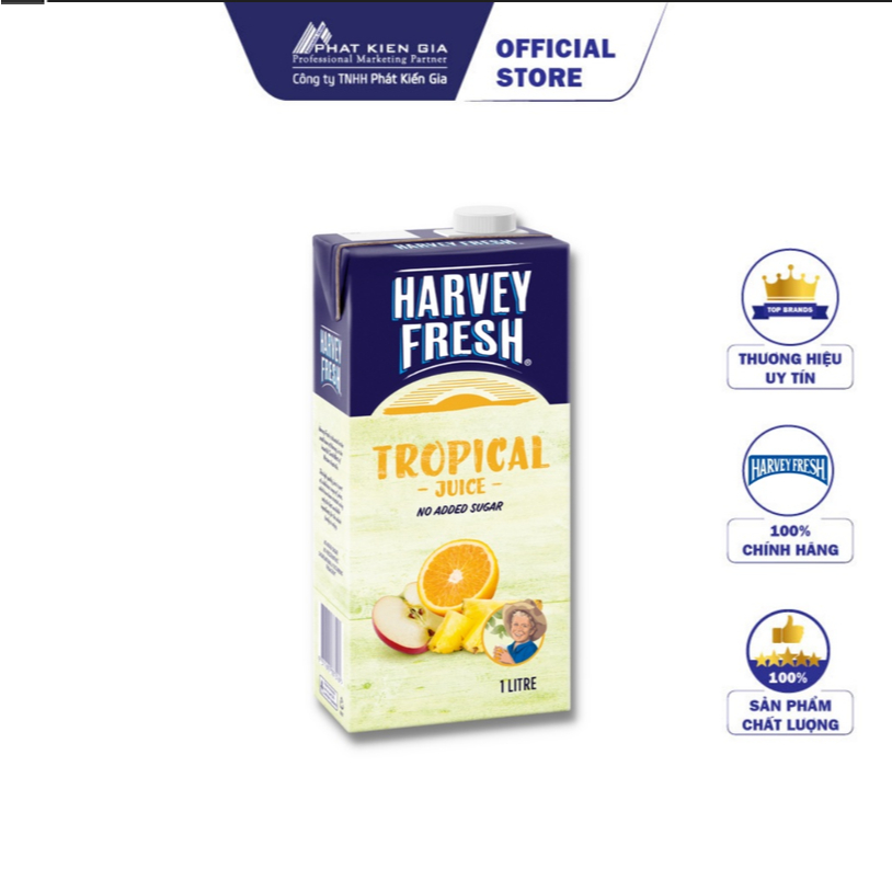 Nước Ép Trái Cây Nhiệt Đới Harvey Fresh 1L (Úc)