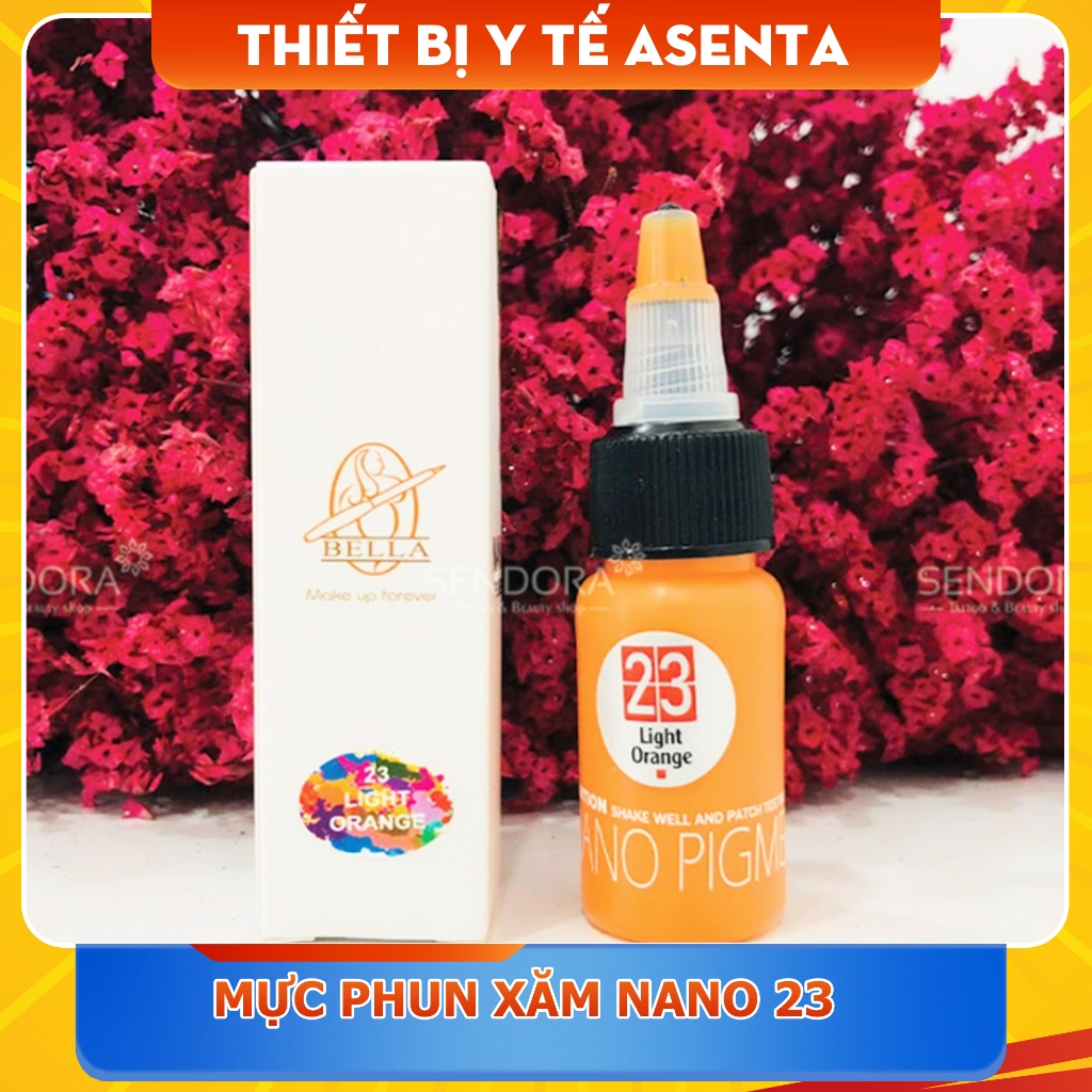 Mực phun xăm Nano 23 - Light Orange (màu cam tươi)