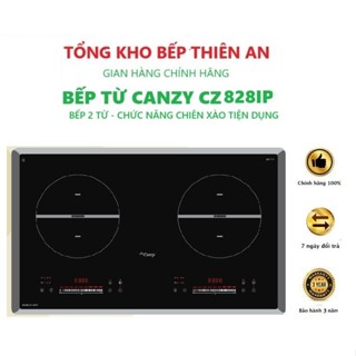 Bếp Từ Đôi Canzy CZ 828IP Tích hợp thêm tính năng hầm, hấp, chiên, rán, Công nghệ Dualcore inverter
