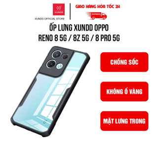Ốp lưng XUNDD OPPO Reno 8 5G / 8Z 5G / 8 Pro 5G - Viền TPU, Chống sốc, Mặt lưng trong