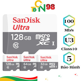 Thẻ Nhớ SanDisk 128GB /64GB /32GB Chuyên Camera, Class 10, Tốc Độ 100Mb/s - Thẻ Nhớ Camera 128GB /64GB /32GB