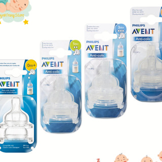 [ Đủ size] Núm ti thay thế bình sữa Avent Classic