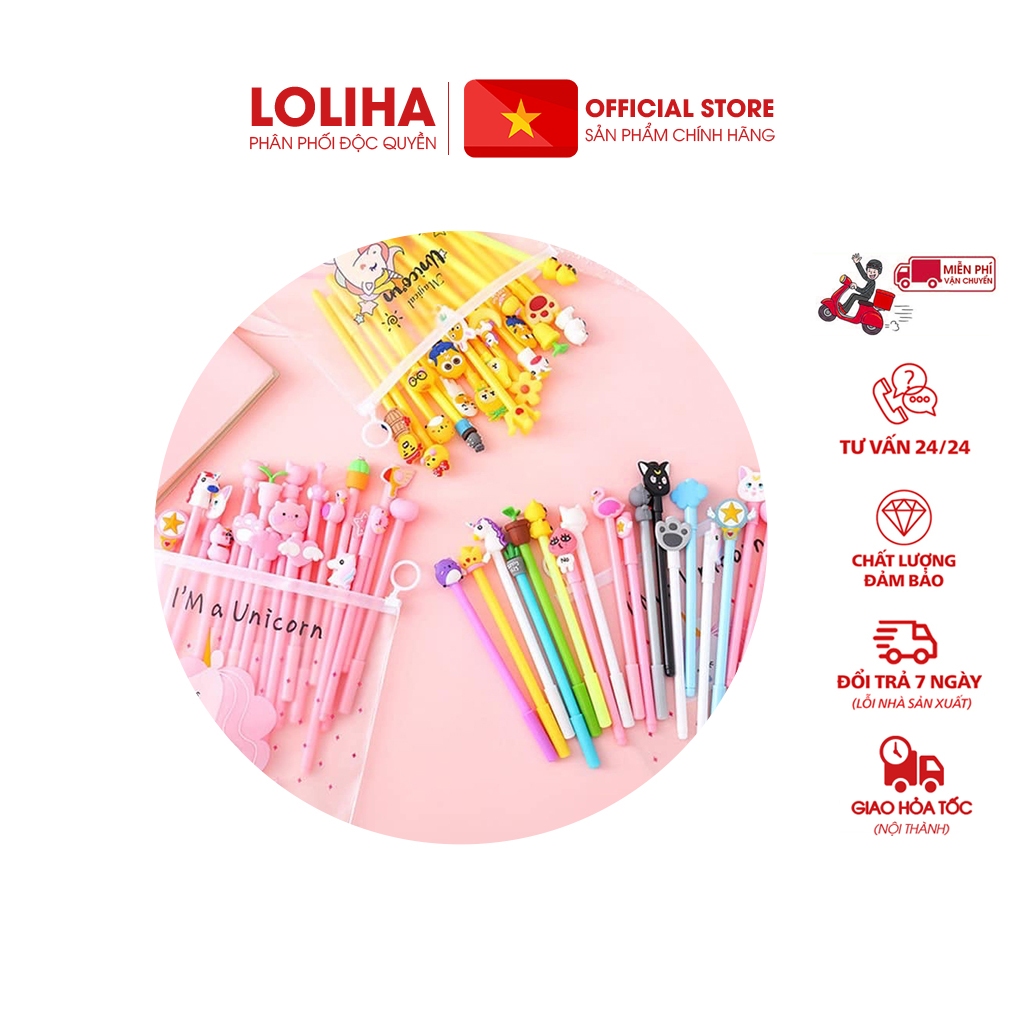 ⛔FREESHIP⛔ Bộ 20 bút bi hình thú (BỘ 20 BÚT - LOẠI HÌNH THÚ)
