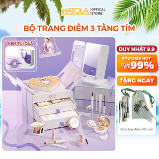 Bộ trang điểm cao cấp 3 tầng đầy đủ cho nàng sang chảnh, Set makeup có gương trang điểm, Quà tặng cho bạn gái, sinh nhật