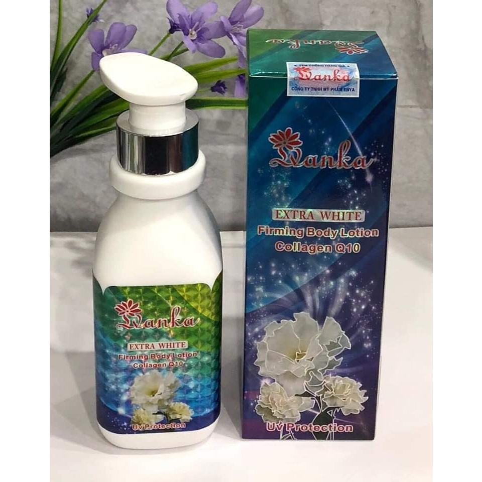 Sữa dưỡng thể collagen LVANKA trắng da, chống nắng cao cấp 300ml