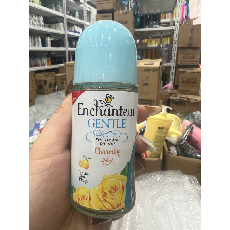 Lăn Khử Mùi Enchanteur Hương Chảming 50Ml ( Vàng Nắp Xanh