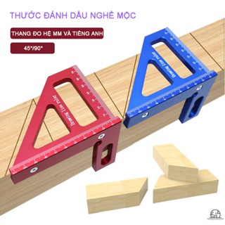 Thước HỢP KIM NHÔM đánh dấu đồ gỗ, thước đo góc vuông, thước đo góc 45, thước tam giác