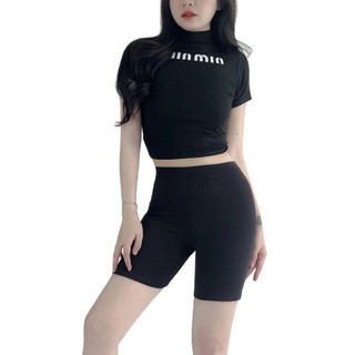 combo 3 quần leging đùi nữ