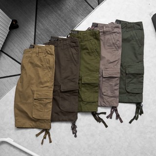 Quần short kaki túi hộp nam xuất dư chiều dài qua gối , lưng dây rút , form to bigsize - 3bros quần áo xuất khẩu