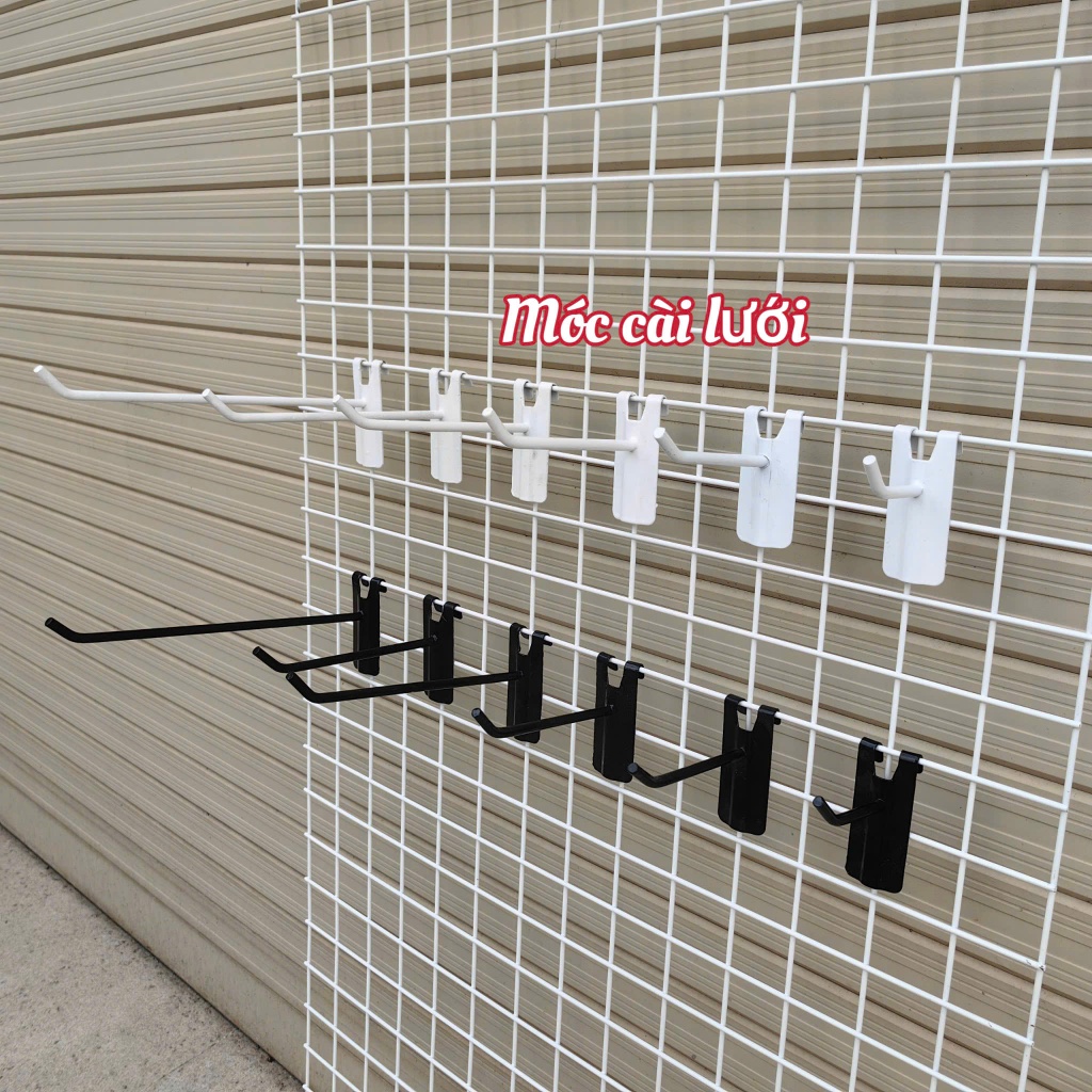 { GIÁ RẺ } Móc cài tấm lưới sắt treo phụ kiện nhiều kích thước - Móc sơn tĩnh điện