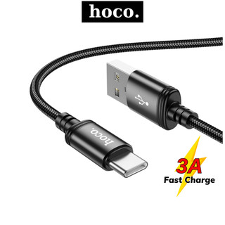 Dây sạc nhanh type C 3A Hoco cáp bọc dù chống gãy gập siêu bền dùng cho dòng android samsung xiaomi