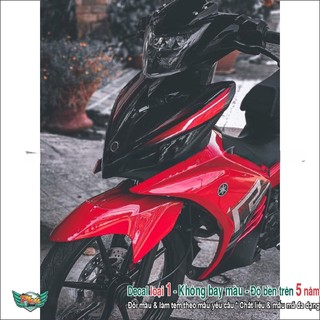 Tem rời xe Ex 135 đỏ đen (c)