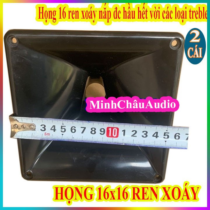 2 HỌNG 16X16 REN XOÁY NẮP CÁC LOẠI TREBLE - PHỄU 16X16 - GIÁ 2 CÁI