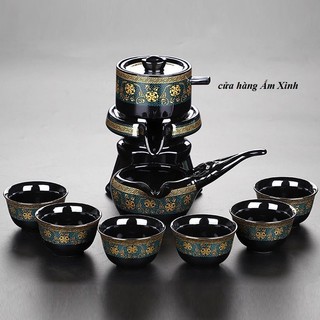 Bộ ấm chén pha trà kiểu cối xay