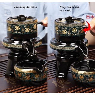 Bộ ấm chén pha trà kiểu cối xay
