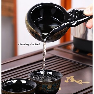 Bộ ấm chén pha trà kiểu cối xay