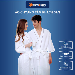 Áo choàng tắm khách sạn Hantexhome 100% cotton, kiểu dáng kimono | Tiêu chuẩn khách sạn 5 sao