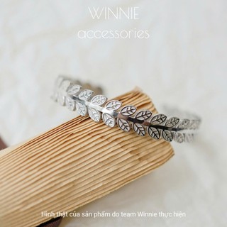 Vòng tay nữ titan Cuff leaf