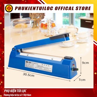 Máy hàn miệng túi nilon túi zip dập tay PFS 200 300 400 để bảo quản thực phẩm, bọc sản phẩm bán hàng, cắt màng co- PKTL