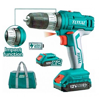 Máy khoan búa dùng pin total tidli1222 - 2 pin 12v - 3 chức năng
