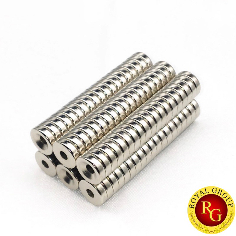 Nam châm viên,nam châm đất hiếm 15x4mm,lỗ 5mm