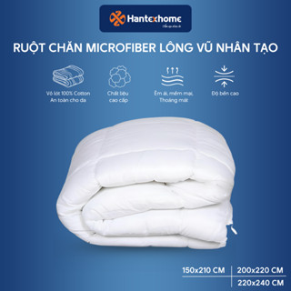 Ruột chăn lông vũ nhân tạo Microfiber HANTEXHOME siêu ấm, siêu nhẹ, kháng khuẩn cao, chống ẩm tốt