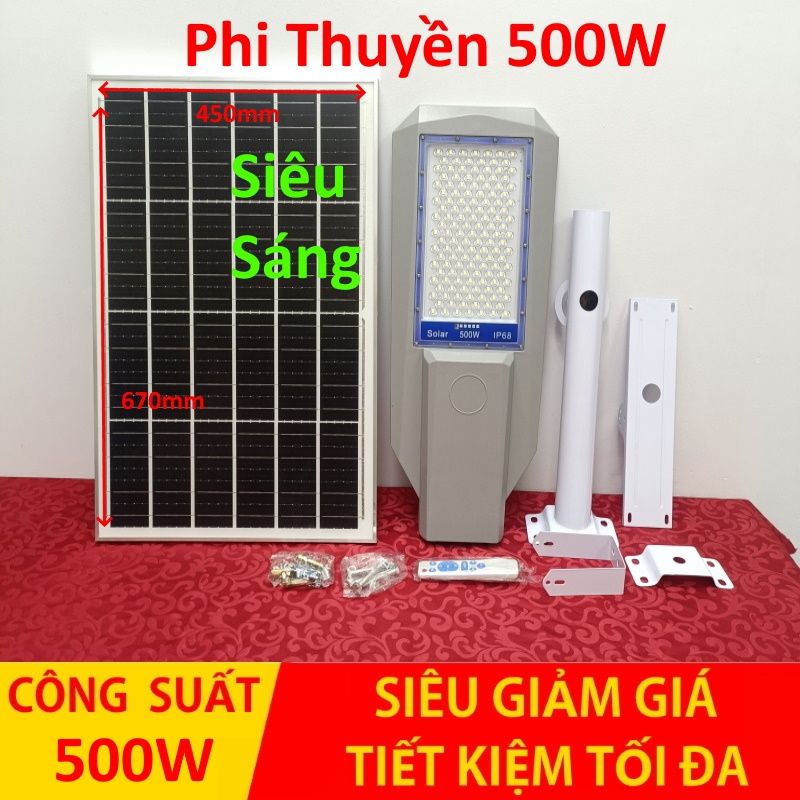 [ Siêu Sáng 400w-500w ] đèn led năng lượng, Đèn năng lượng mặt trời phi thuyền 400w-500w ngoài trời 