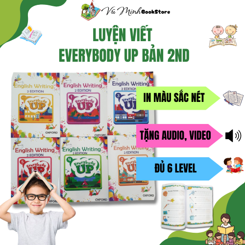 Vở viết Everybody Up bản 2nd - level starter 1, 2, 3, 4, 5 (tùy chọn)