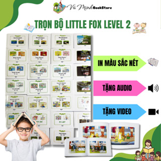 Sách - Trọn Bộ Little Fox Level 2 - Bản in màu giấy thường rõ nét