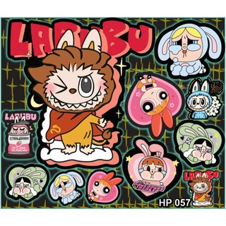 Nhãn dán sticker labubu,crybaby dán cho xe máy,xe điện,laptop hot trend,(HP057),combo tem xe chất không bay màu