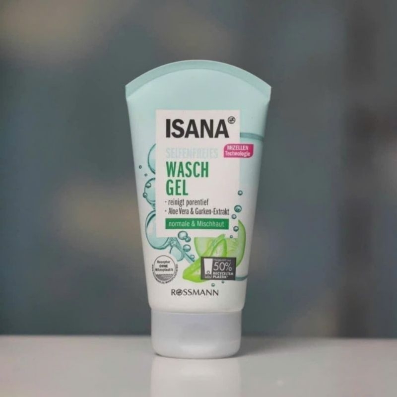 ISANA Seifenfreies Waschgel Mit Aloe Vera & Gurke – Für Normale & Mischhaut, 150 Ml, Erfrischend