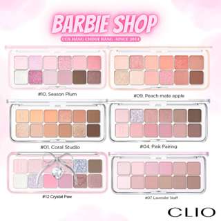 Bảng Phấn Mắt Clio 12 Ô Pro Eye Palette Air - Màu Mắt Clio - Màu 02-Màu 04-Màu 10 (Full Màu)