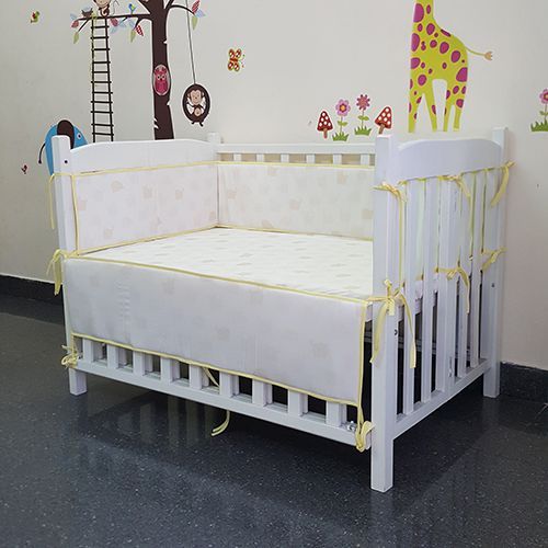 Nệm bông ép 70x110 cm , quây + drap thú ẩn