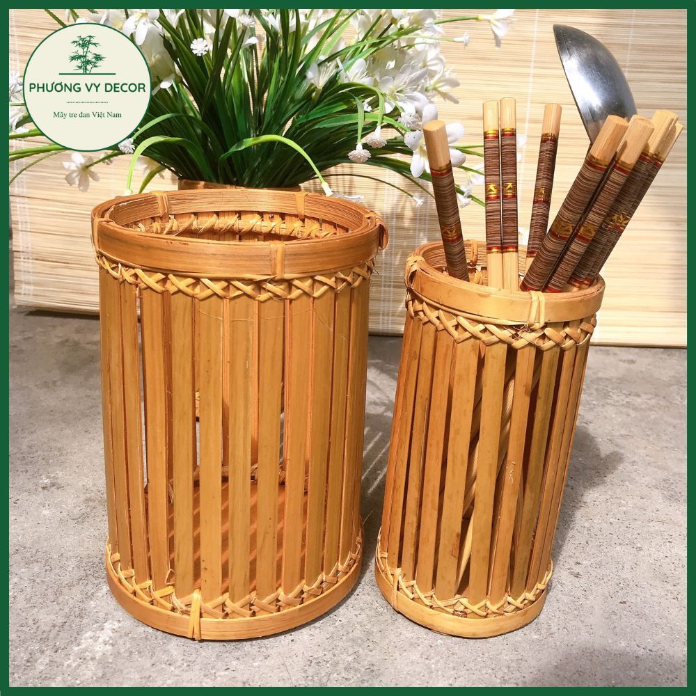 Combo 10 ống đũa tre, cắm hoa trang trí Phương Vy Decor