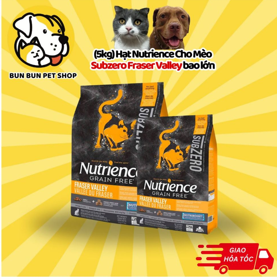 (5kg) Hạt Nutrience Cho Mèo Subzero Fraser Valley bao lớn