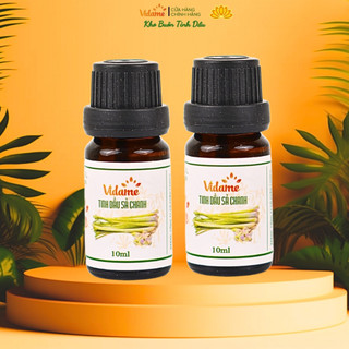 Tinh Dầu Sả Chanh Vidame CB 2 LỌ 10ML Nguyên Chất - Hàng Cao Cấp, Hương Xả Đuổi Muỗi, Thơm Phòng
