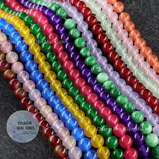   GIÁ SỈ  Tổng Hợp Chuỗi Đá Mã Não Trong 5 Kích Thước - Charm Phụ Kiện Xâu phối Vòng Tay Dây Chuyền cổ Phong Thủy nam Nữ 