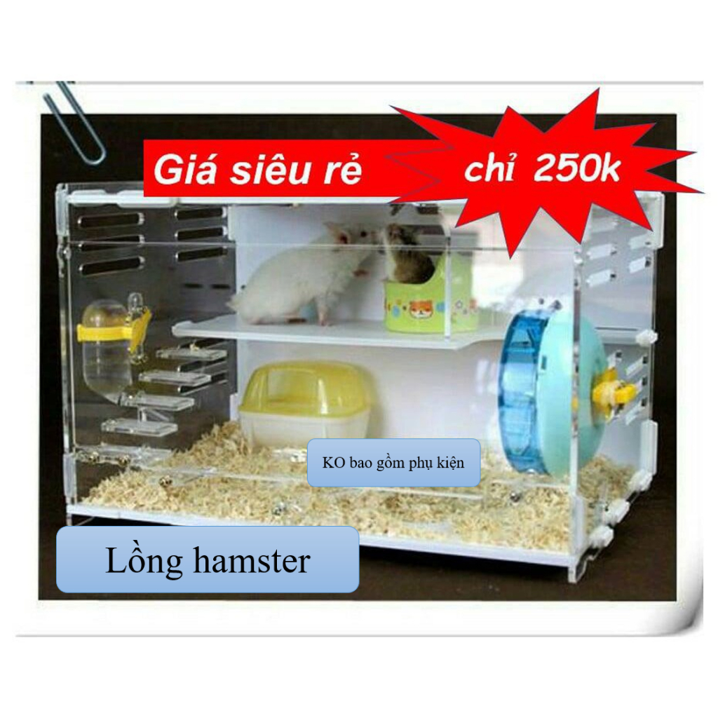 Lồng hamster giá rẻ (KHÔNG NỘI THẤT)
