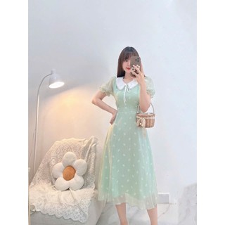 ĐẦM THIẾT KẾ  FORM DÁNG TIỂU THƯ CỔ REN