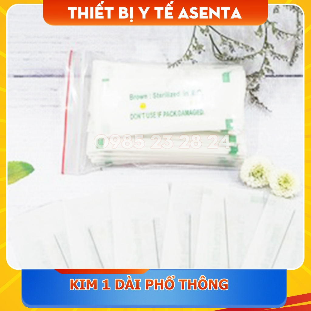 Kim 1 dài phổ thông - Kim phun xăm 1 kim - Bịch 100 cái