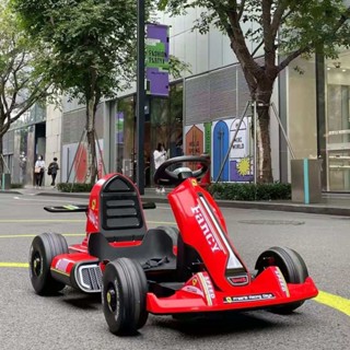 [Freeship Hà Nội] Ô Tô Điện Xe Đua F1 Kart 8, Cho Bé Tự Lái Và Điều Khiển Xa, 2 Động Cơ, Nhạc Còi Đèn (Đỏ-Trắng-Vàng)