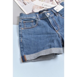 Quần short jean EXPR3SS lật/xả lai