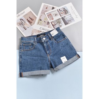 Quần short jean EXPR3SS lật/xả lai