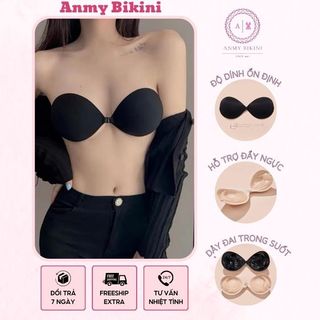  Áo Ngực Bra Nữ Không Gọng Dán Silicon Áo Lót Nữ Hình Bàn Tay Nâng Ngực Cài Trước ANMY BIKINI 