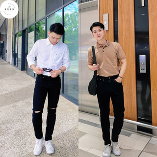  Quần Jean Skinny Nam Đen Co Giãn Tốt- Dễ Phối Đồ Form Đẹp 