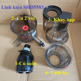Lưới Lọc, Nạp, Soắn, ca 2 vòi máy ép Sunhouse mama SHD 5503 SHD5503 #5503- LINH KIỆN THAY THẾ MÁY ÉP