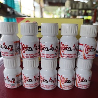 (20 tặng 1 chai cùng loại) Phân bón vi lượng GA4+7 chai 10ml giúp cây phát triển toàn diện, trái tròn, điều gai