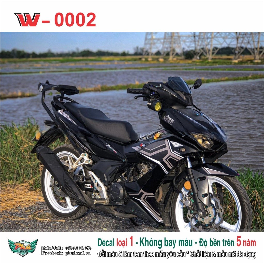 Tem rời Winner X Đen chỉ trắng đen